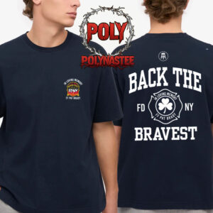 Back The Bravest In Loving Memory FF Pat Brady Two Sided T-Shirt